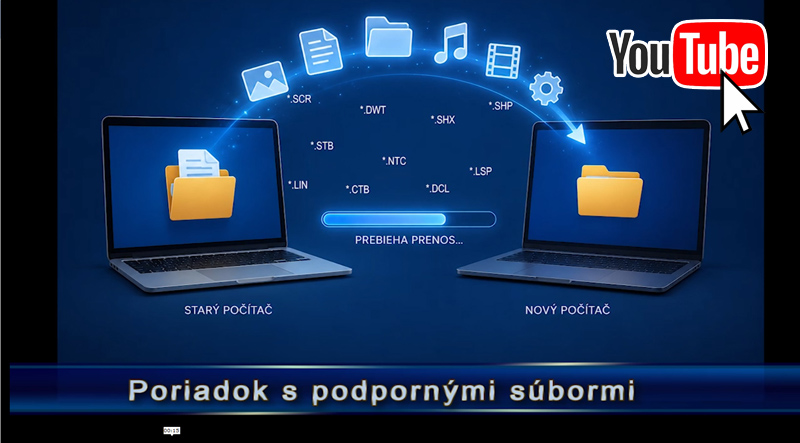 nanoCAD - Poriadok s podporn&yacute;mi s&uacute;bormi