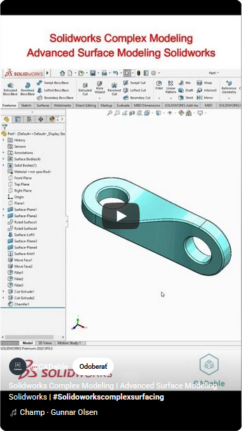 Príklad modelovania v SolidWorkse