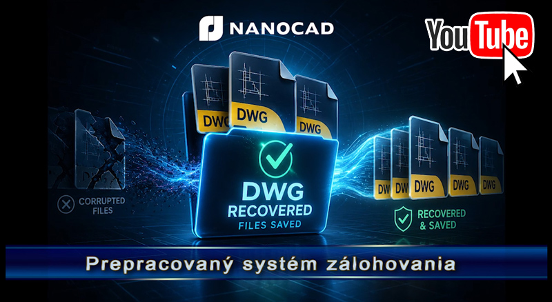 nanoCAD - Z&aacute;lohovanie s&uacute;borov